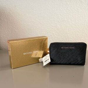 Michael Kors Black Wallet with Gold Box Set